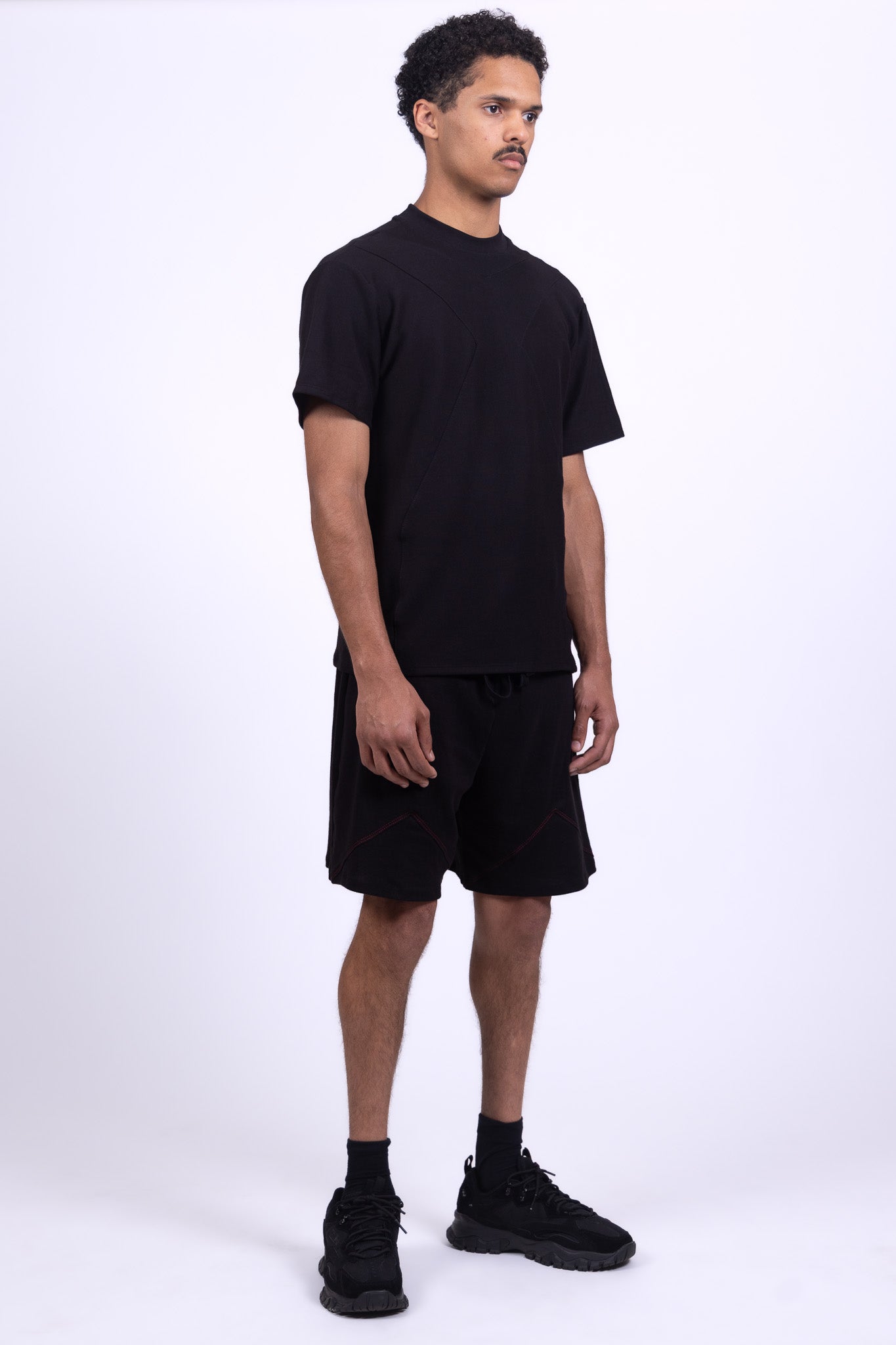 black organic cotton shirt