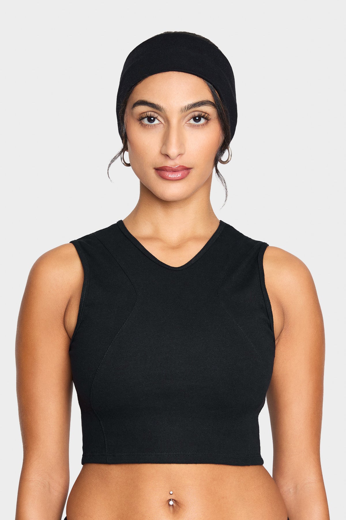 black obsidian merino wool headband
