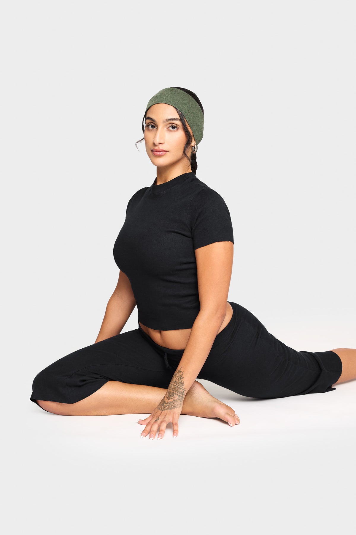 jade merino wool headband