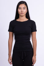 black obsidian organic cotton shirt