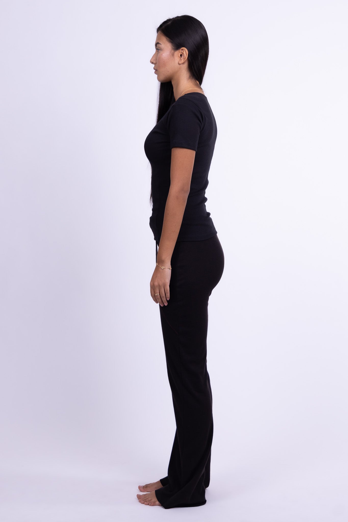 black obsidian organic cotton shirt