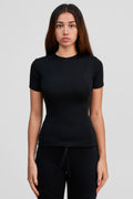 black obsidian merino wool shirt