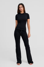 black obsidian merino wool shirt