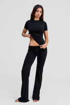 black obsidian merino wool shirt