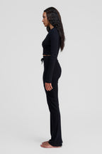 black obsidian organic cotton pants