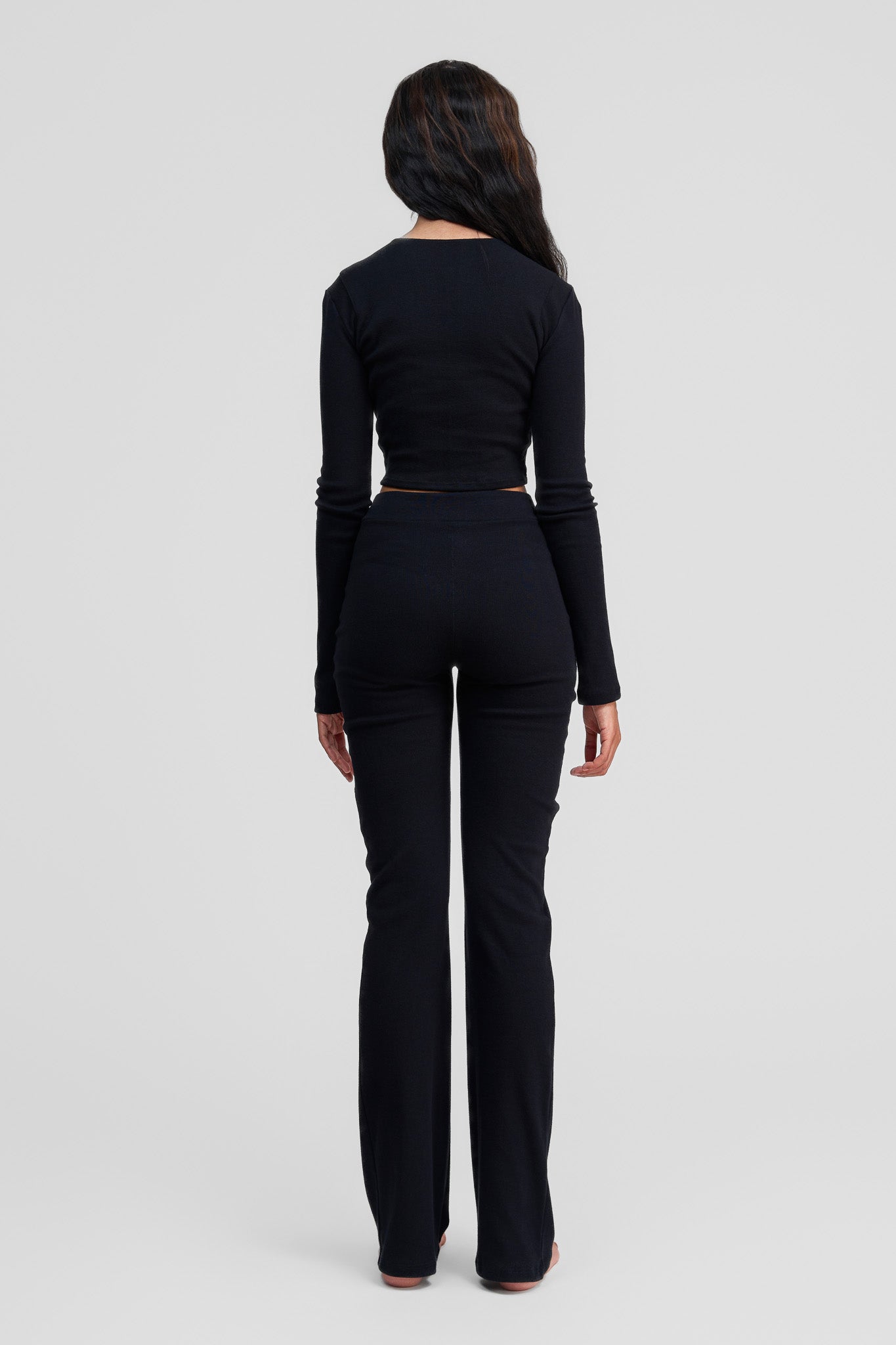 black obsidian organic cotton pants