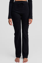 black obsidian organic cotton pants