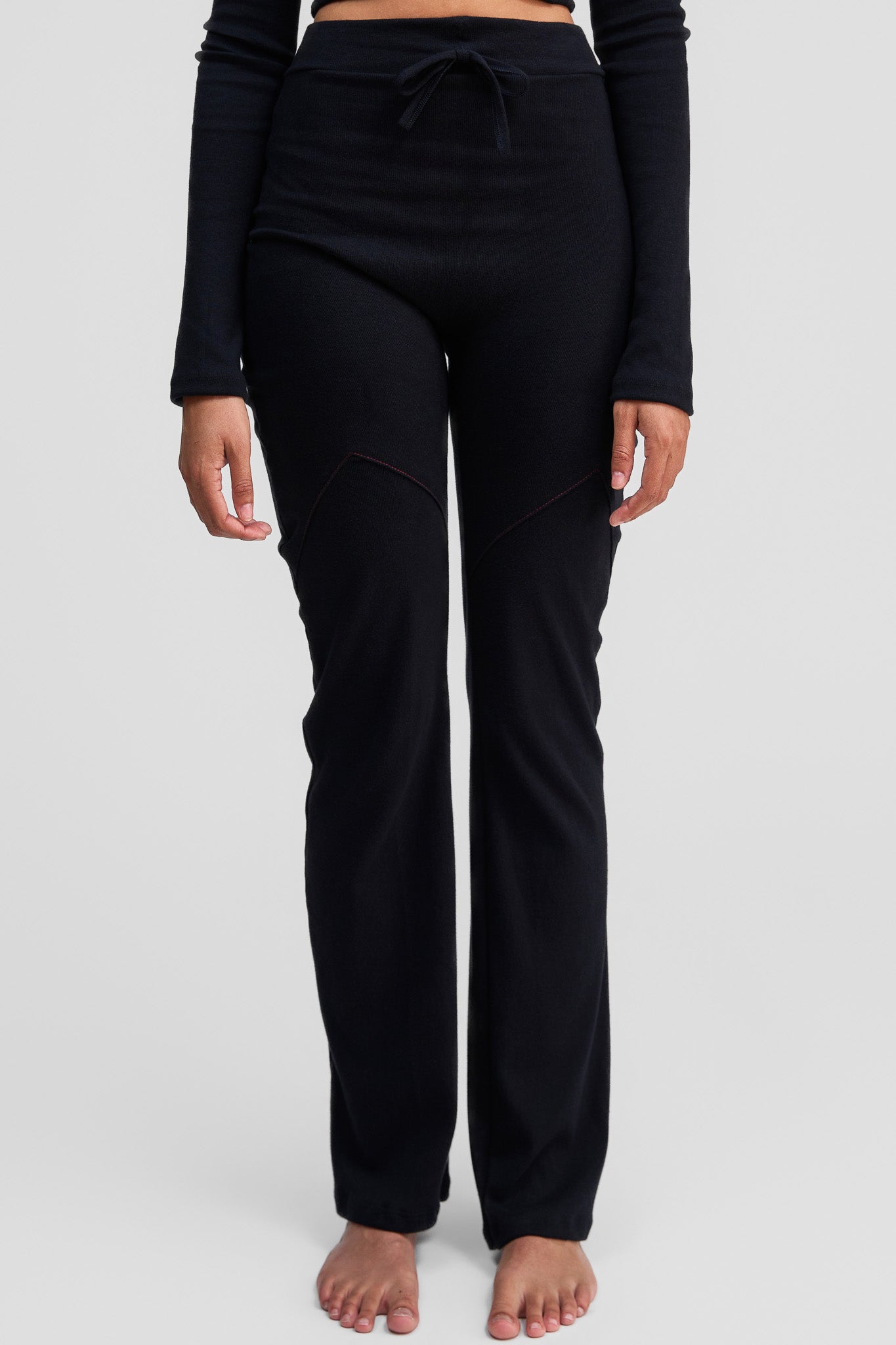 black obsidian organic cotton pants