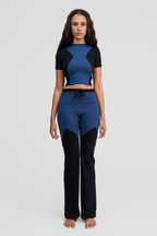 azurite merino wool pants