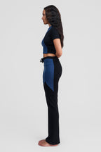 azurite merino wool pants