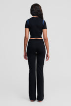azurite merino wool pants