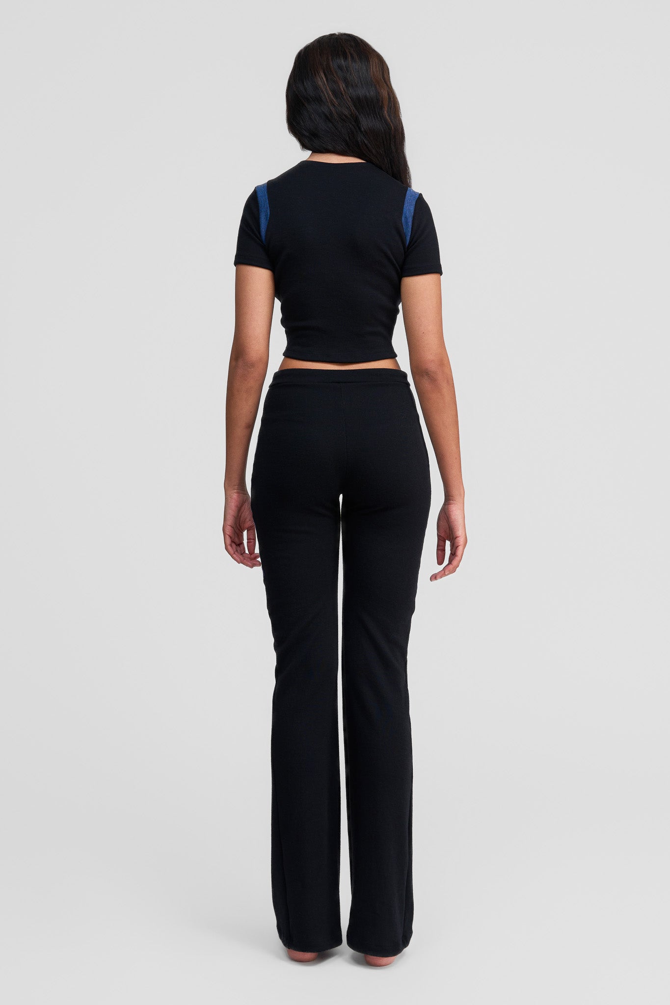 azurite merino wool pants