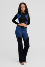 azurite merino wool long sleeve shirt