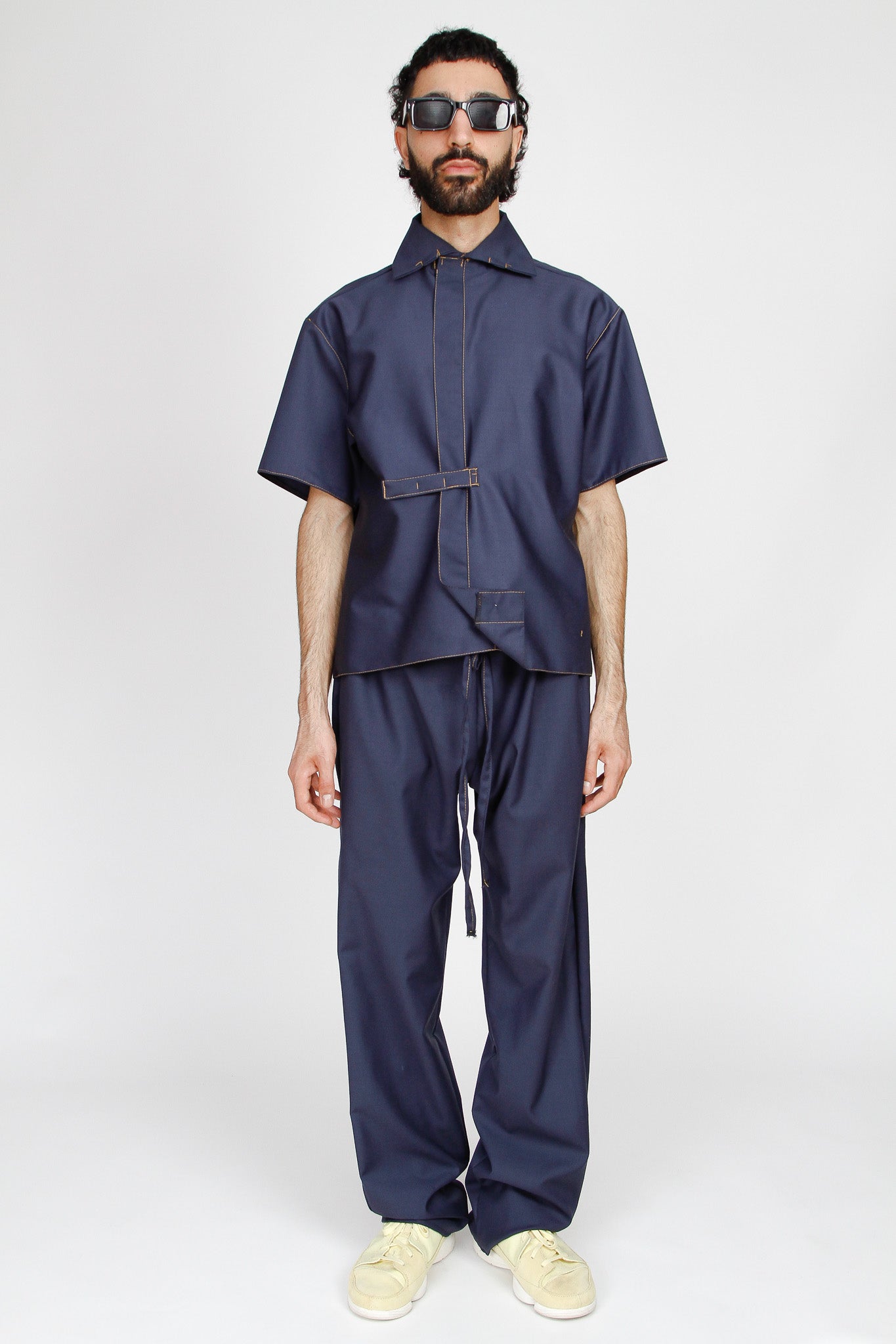 gran maestro wool suit (blue)