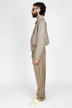 michelozzo olive wool jacket