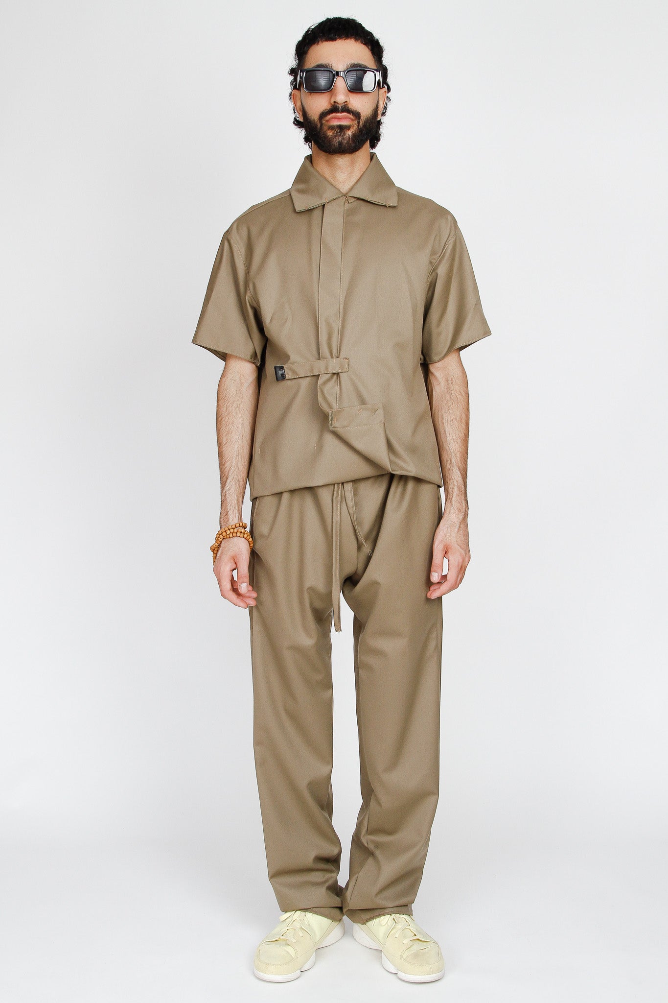 gran maestro wool suit (olive)