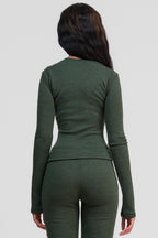 jade merino wool long sleeve shirt
