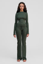 jade merino wool pants