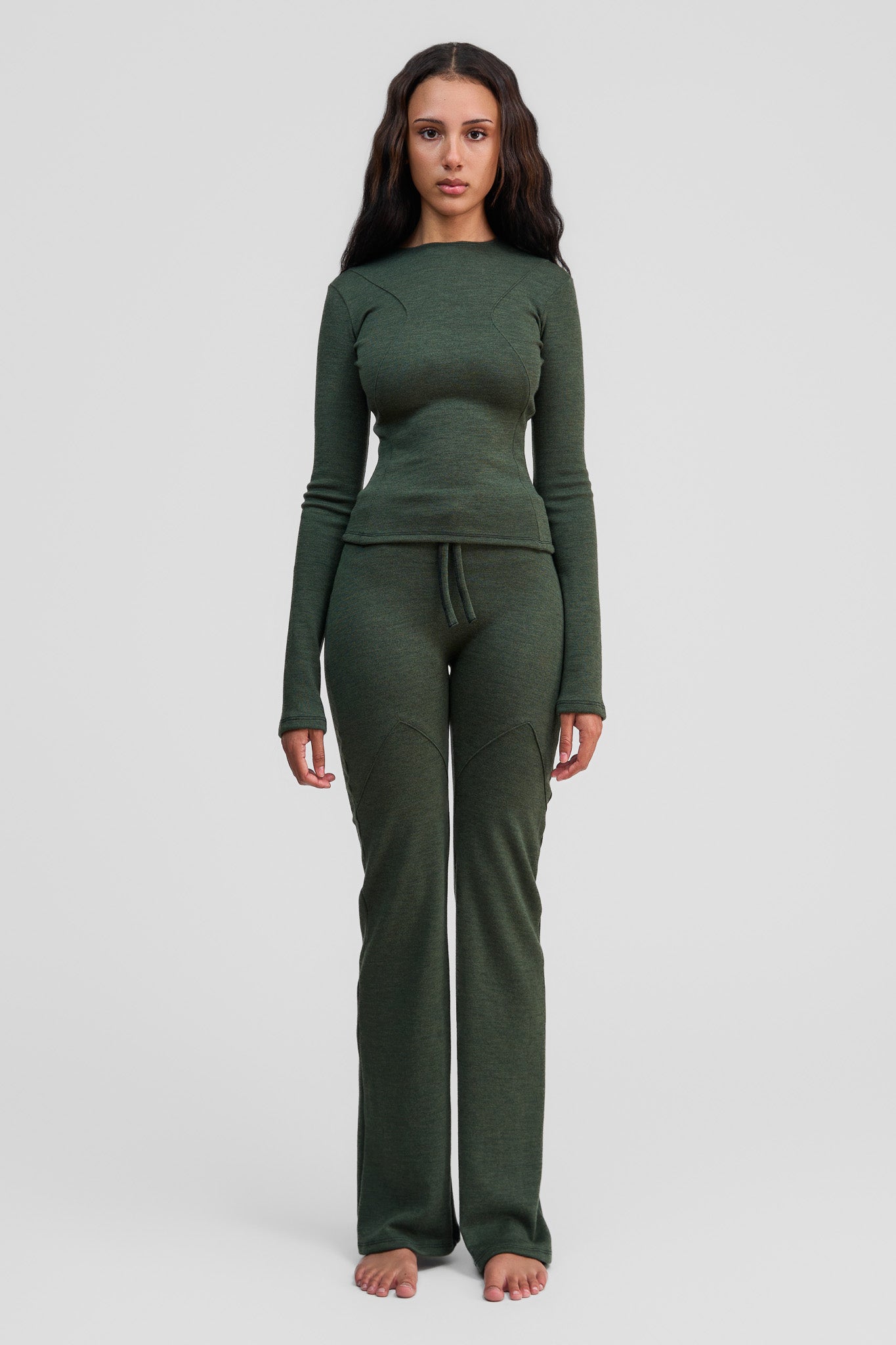 jade merino wool pants