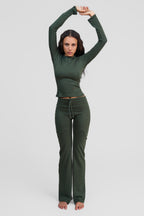 jade merino wool pants