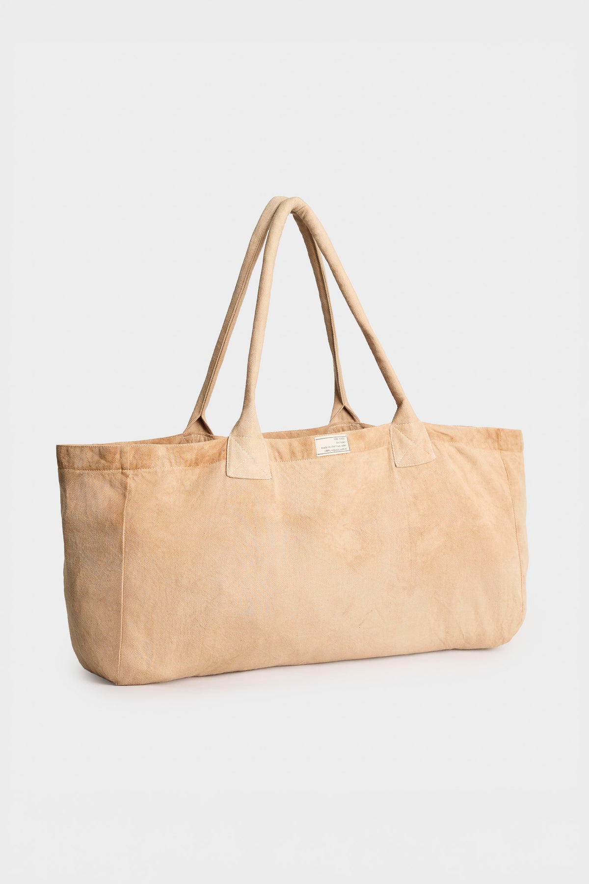 tannin brown organic cotton tote bag