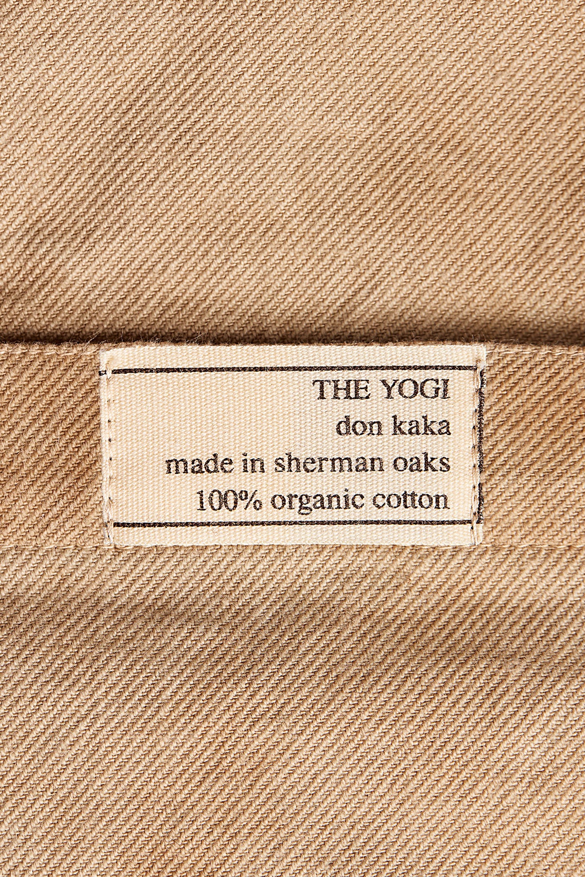 tannin brown organic cotton tote bag
