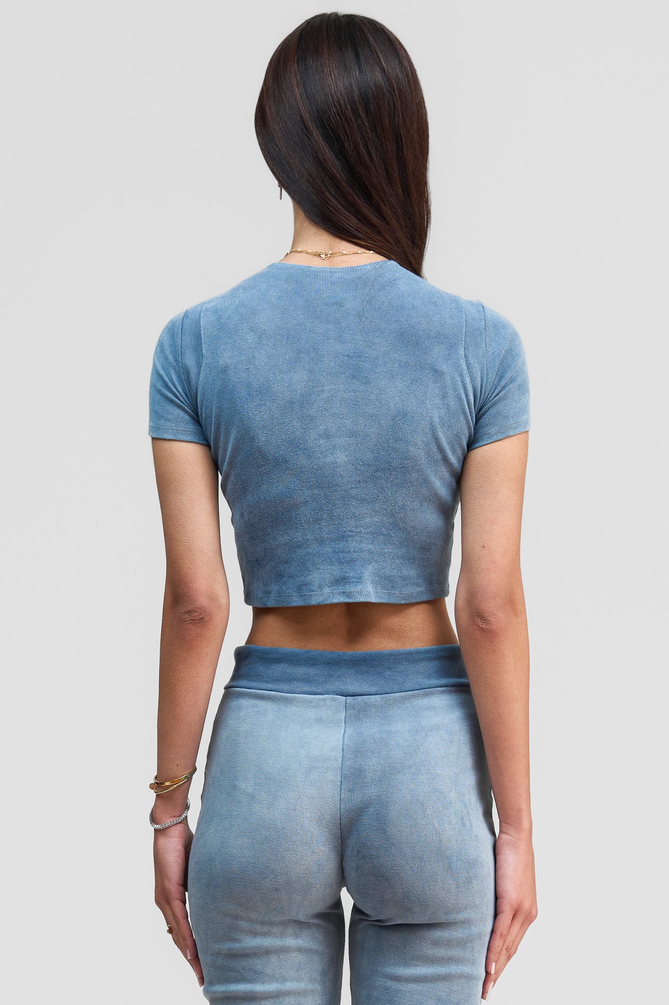 indigo blue organic cotton shirt