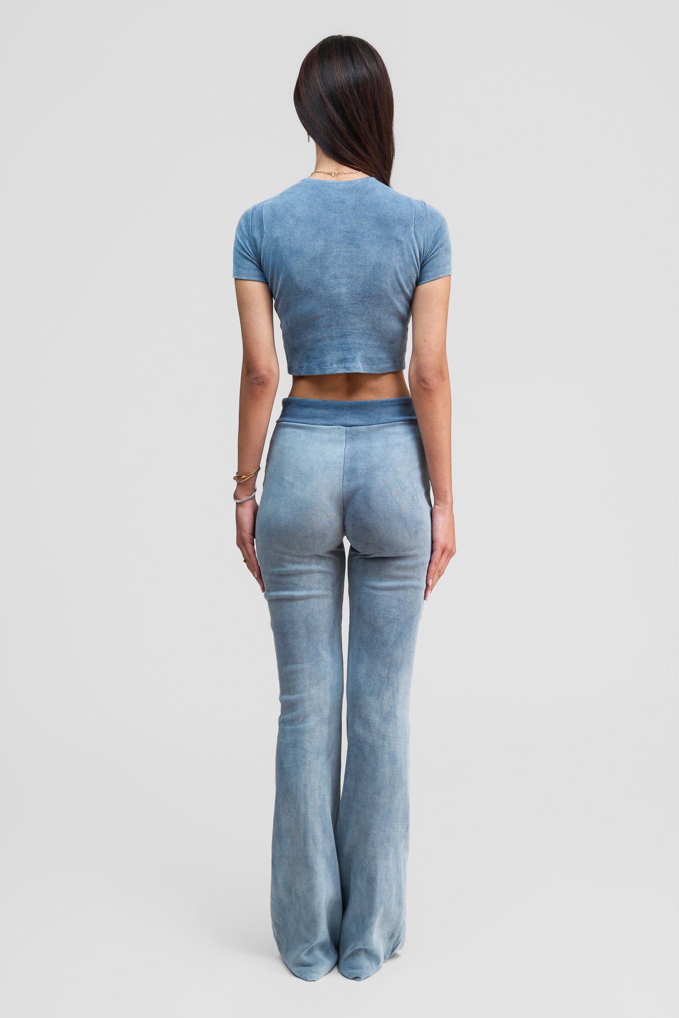 indigo blue organic cotton pants