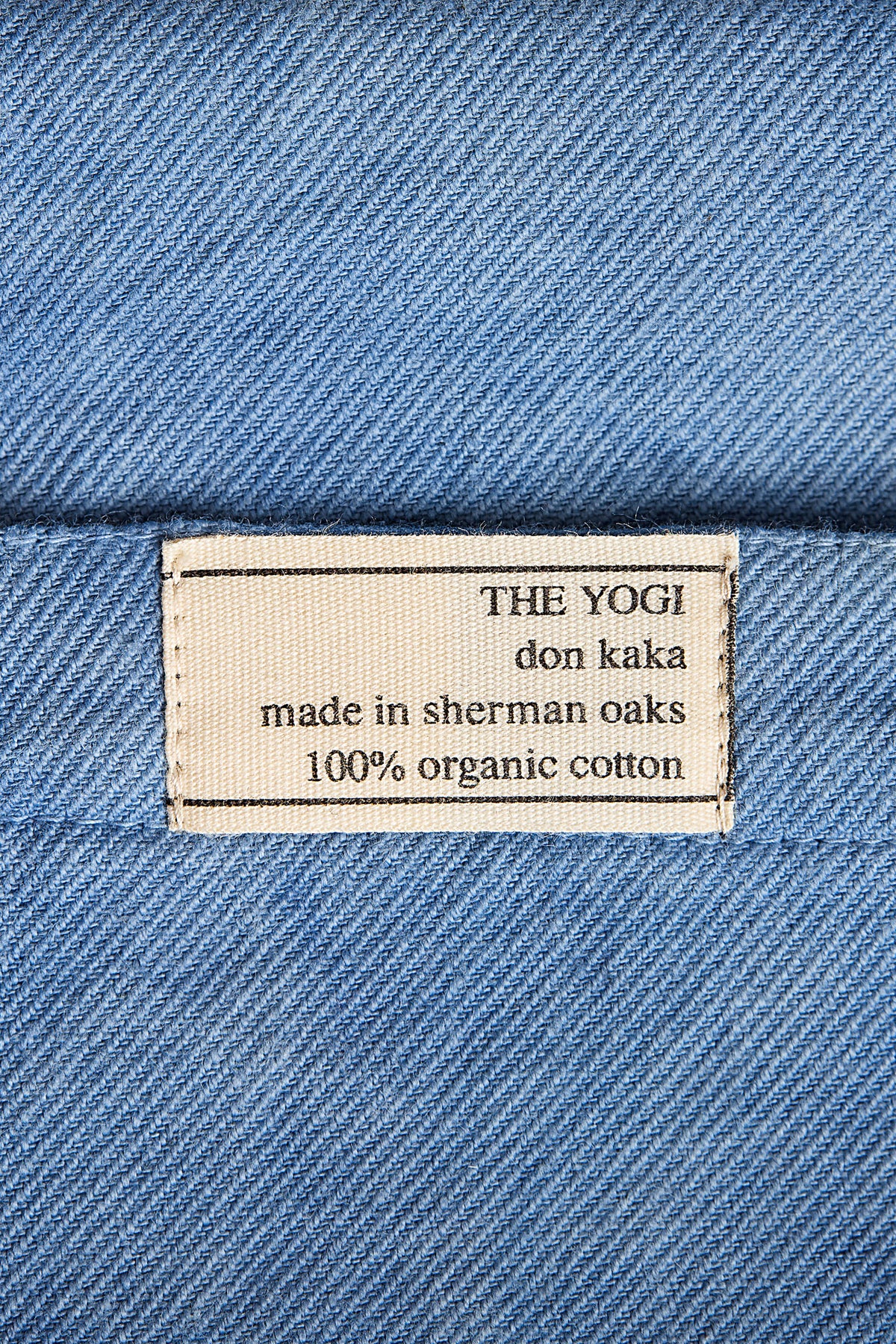 indigo blue organic cotton tote bag
