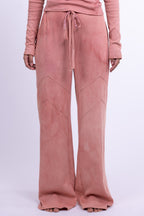 rose quartz organic cotton loose pants