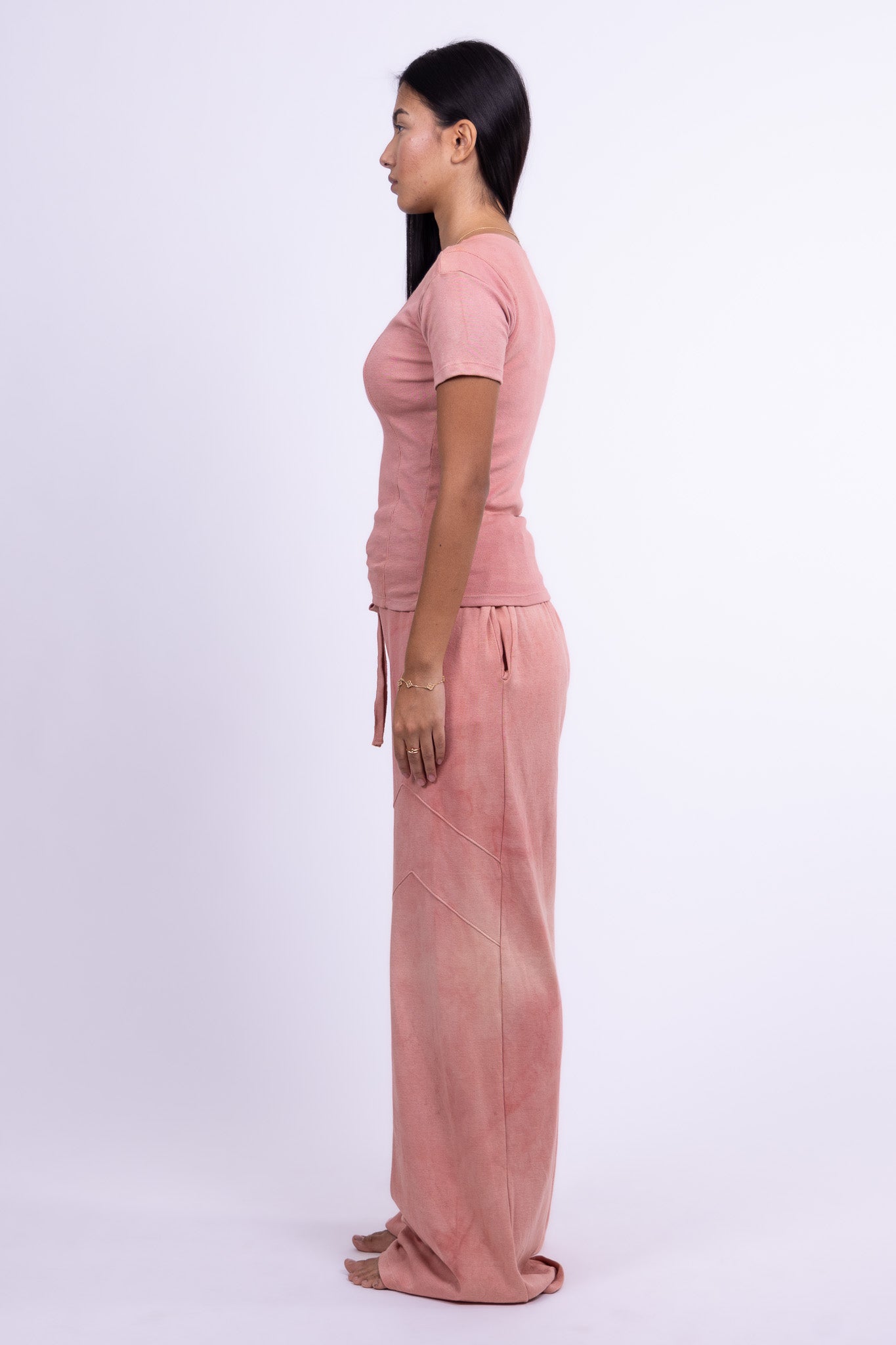 rose quartz organic cotton shirt