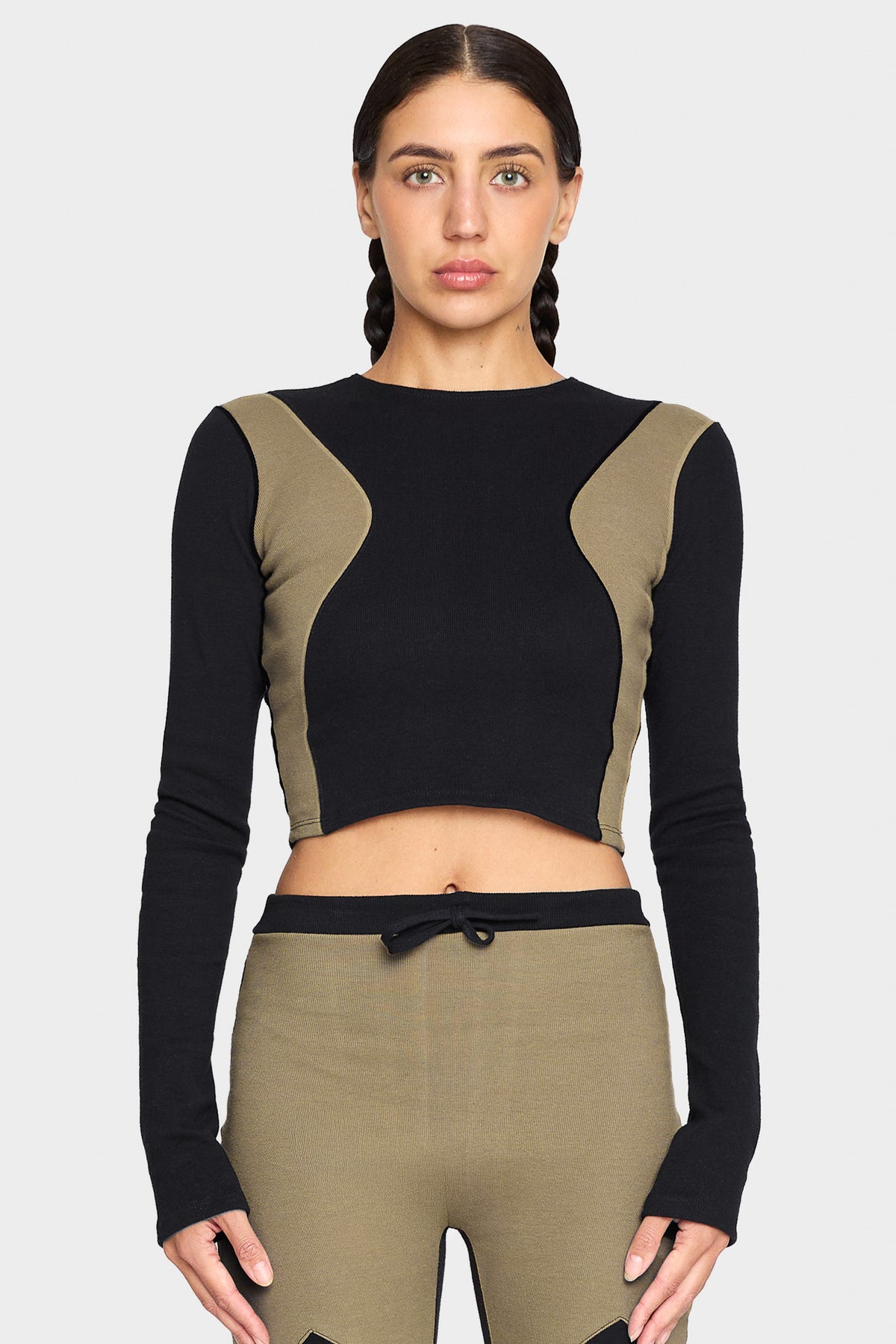 malachite organic cotton long sleeve shirt