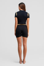 malachite organic cotton shorts