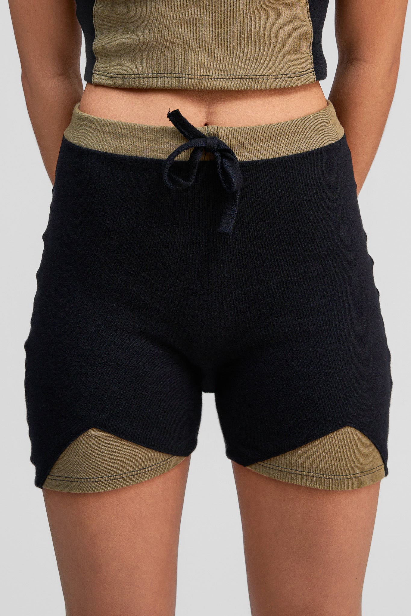 malachite organic cotton shorts