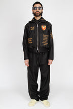 a.v.b medici black wool jacket