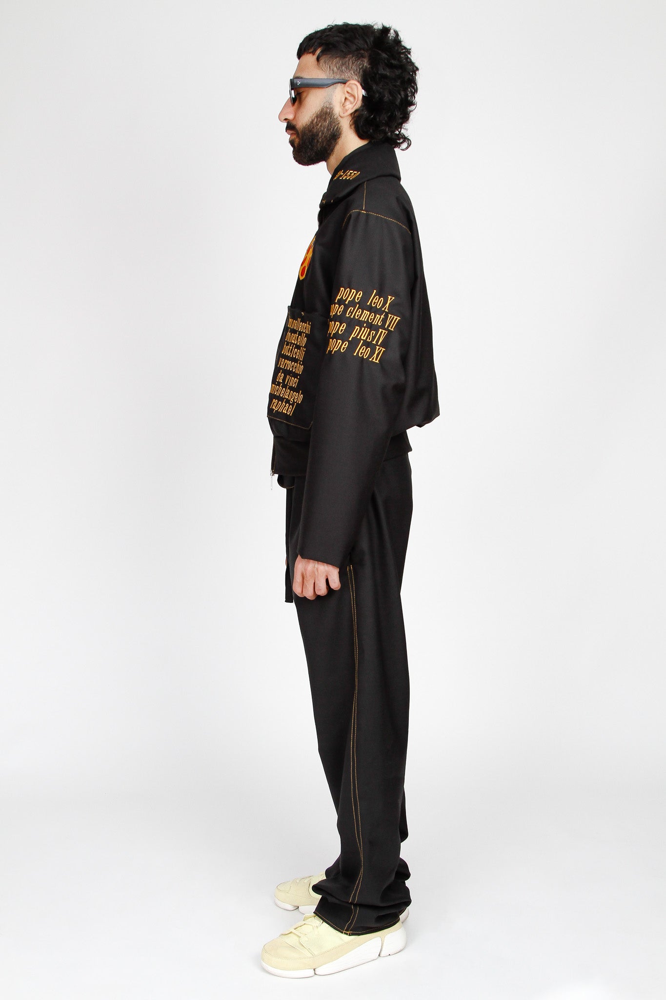 a.v.b medici black wool jacket