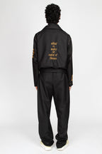 a.v.b medici black wool jacket