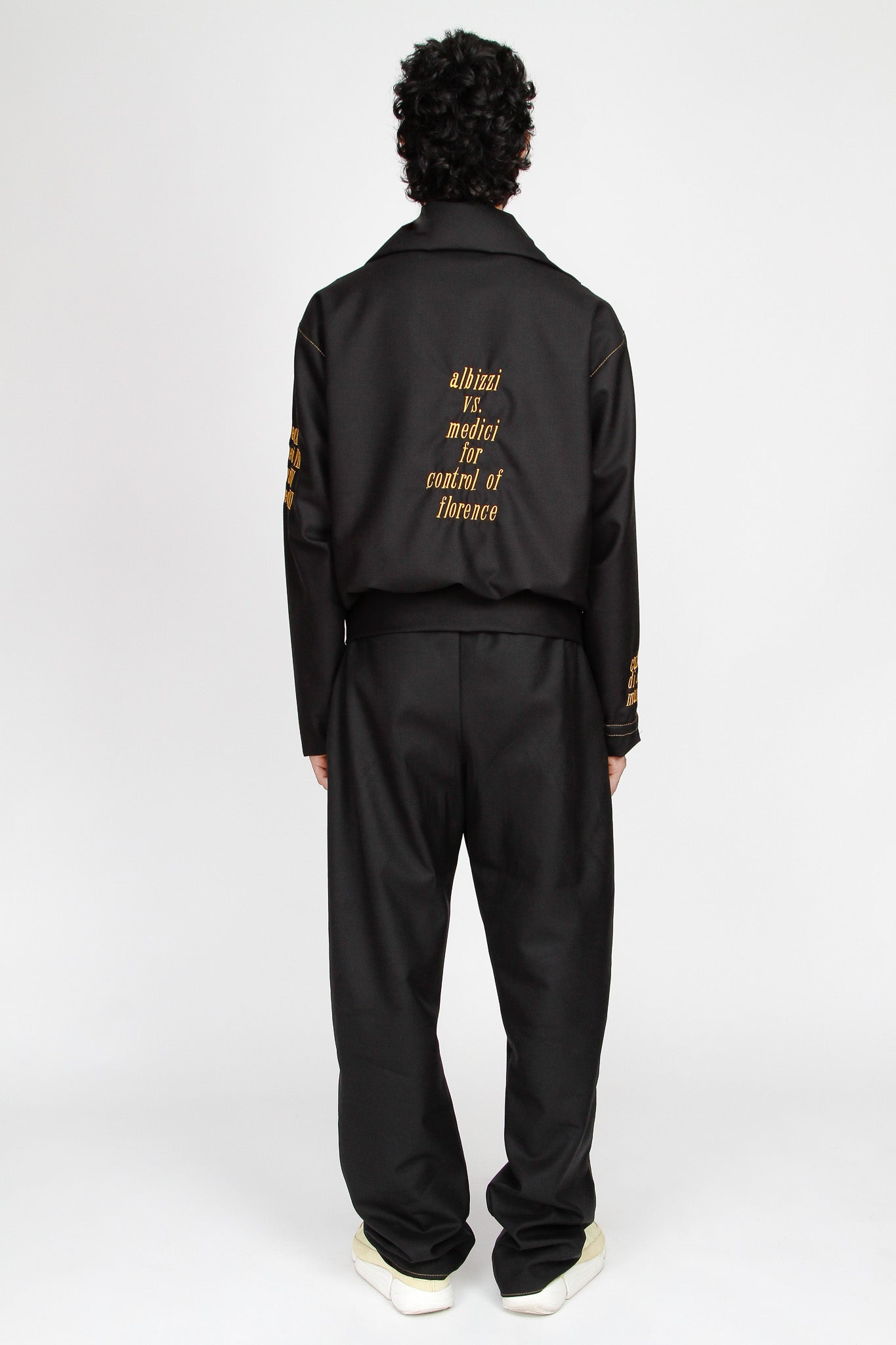 a.v.b medici black wool jacket