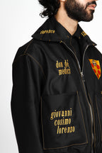 a.v.b medici black wool jacket