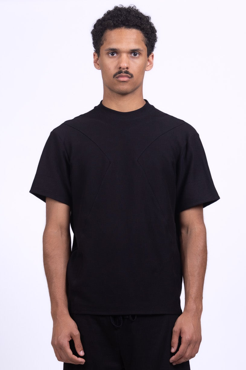 black organic cotton shirt