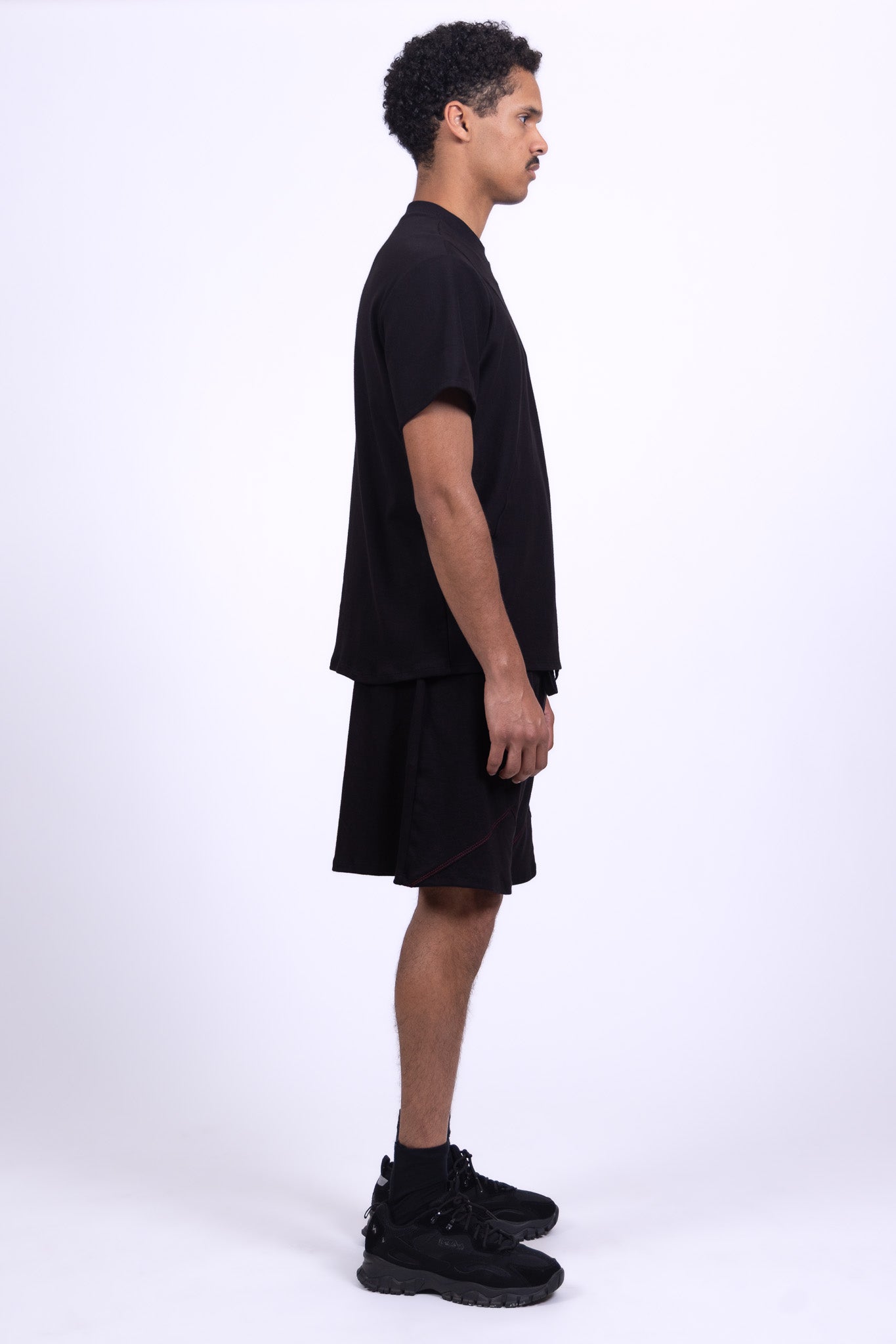 black organic cotton shirt