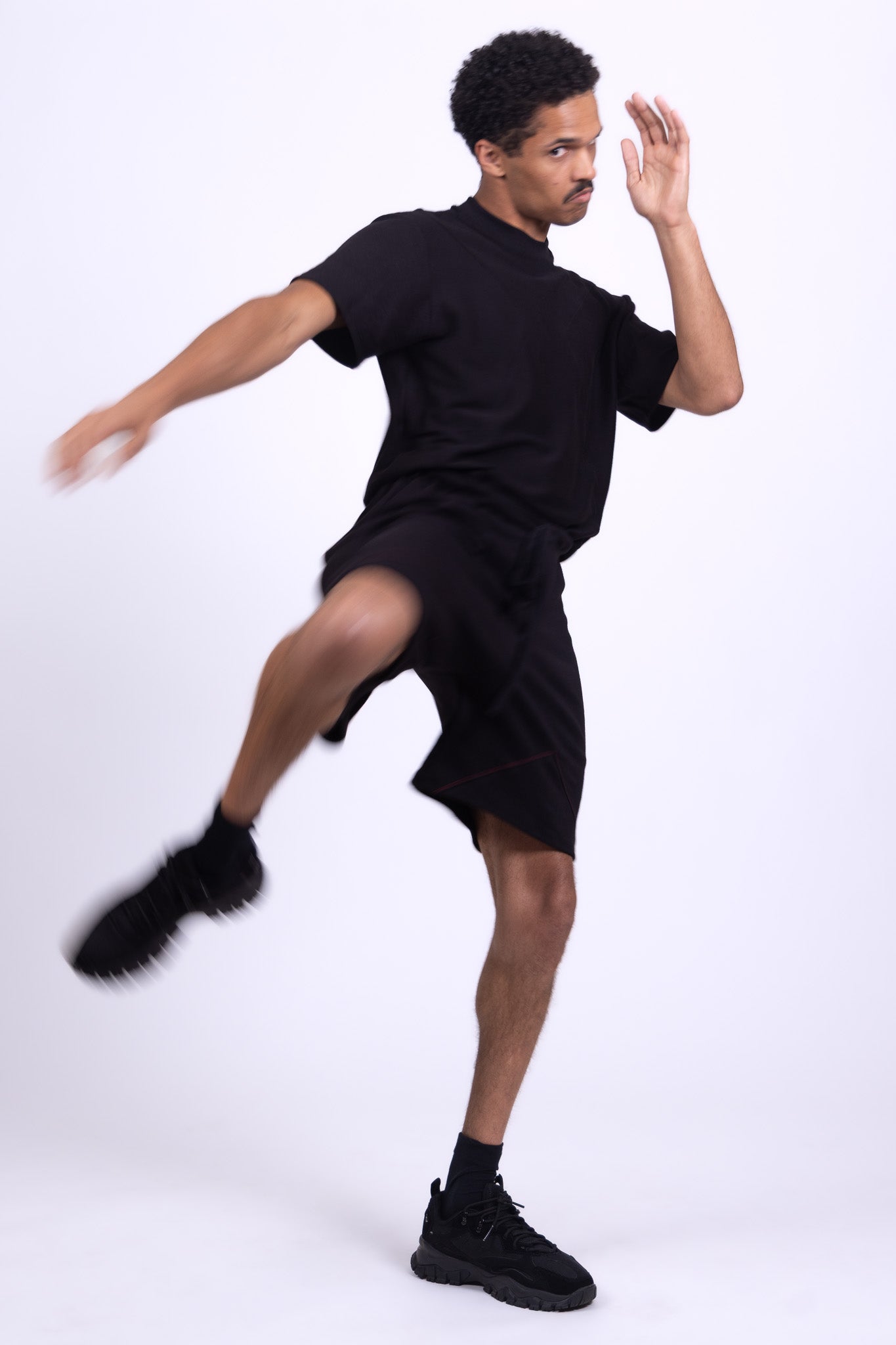 black organic cotton shirt