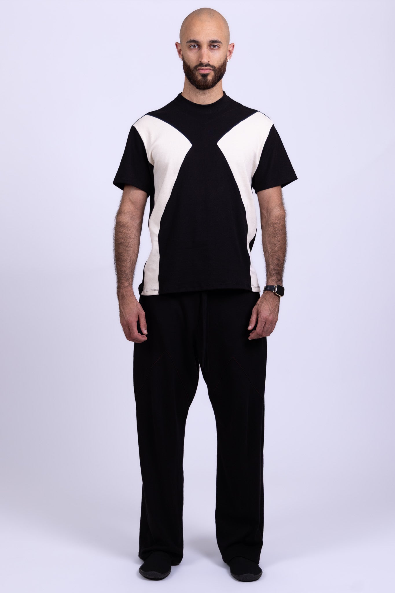 white black organic cotton shirt