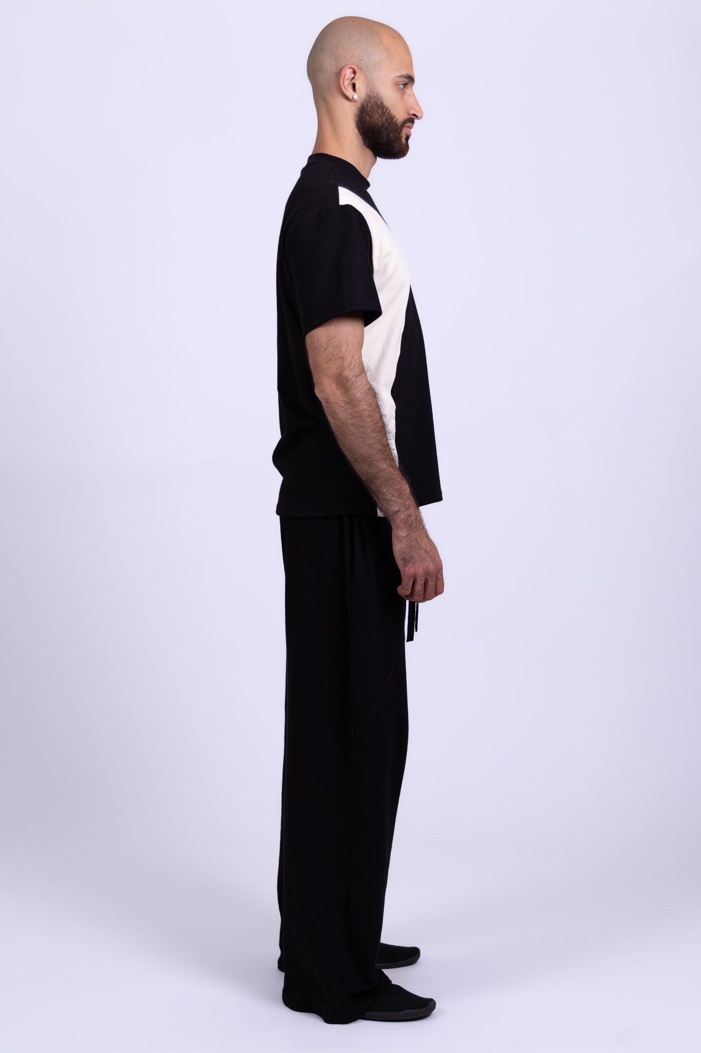 white black organic cotton shirt