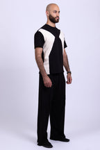 white black organic cotton shirt