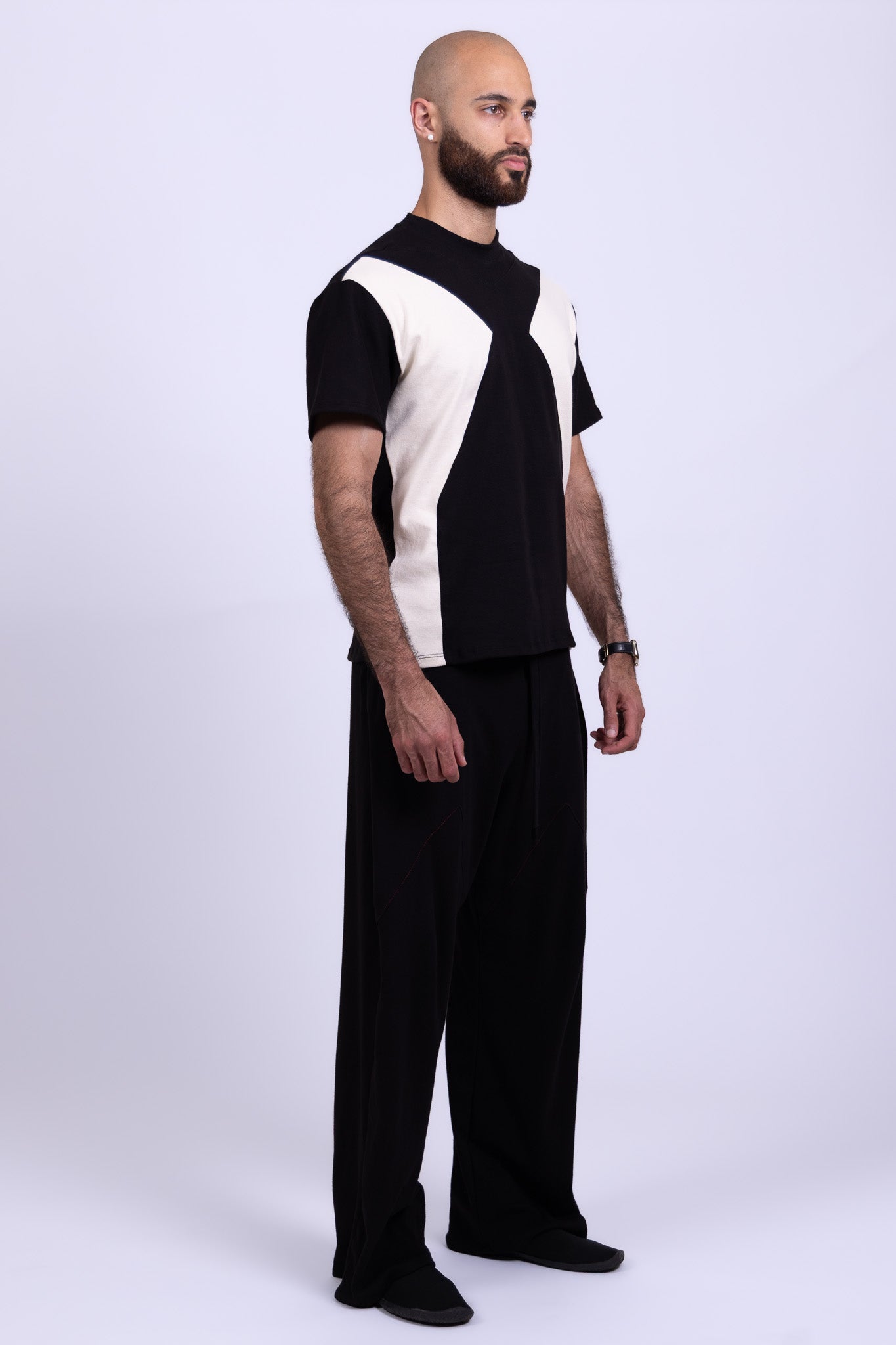 white black organic cotton shirt