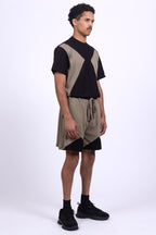 malachite organic cotton shorts