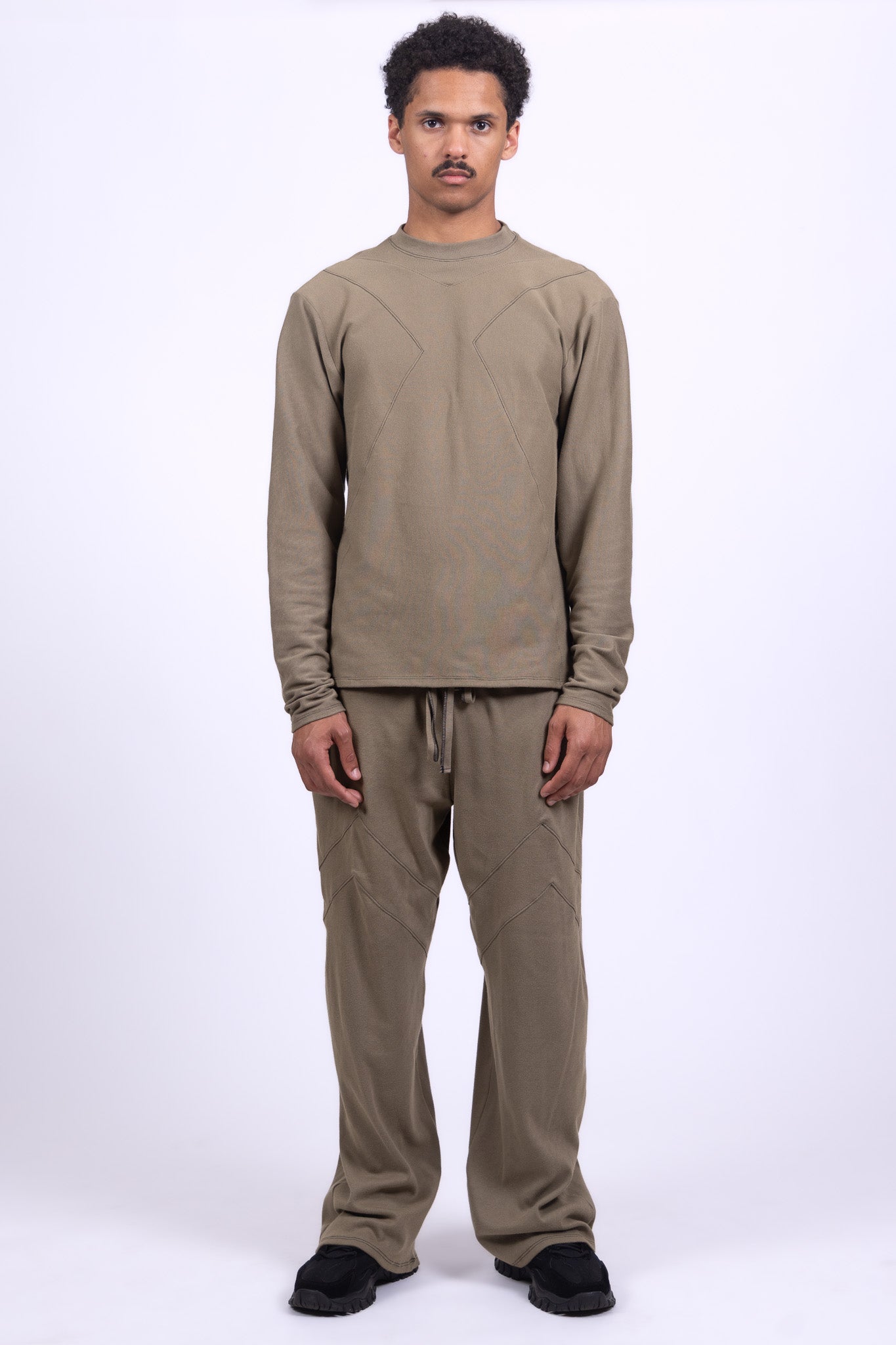 olive organic cotton pants