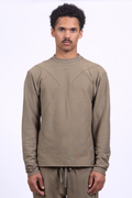 olive organic cotton long sleeve shirt