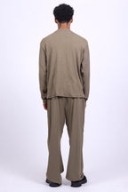 olive organic cotton pants